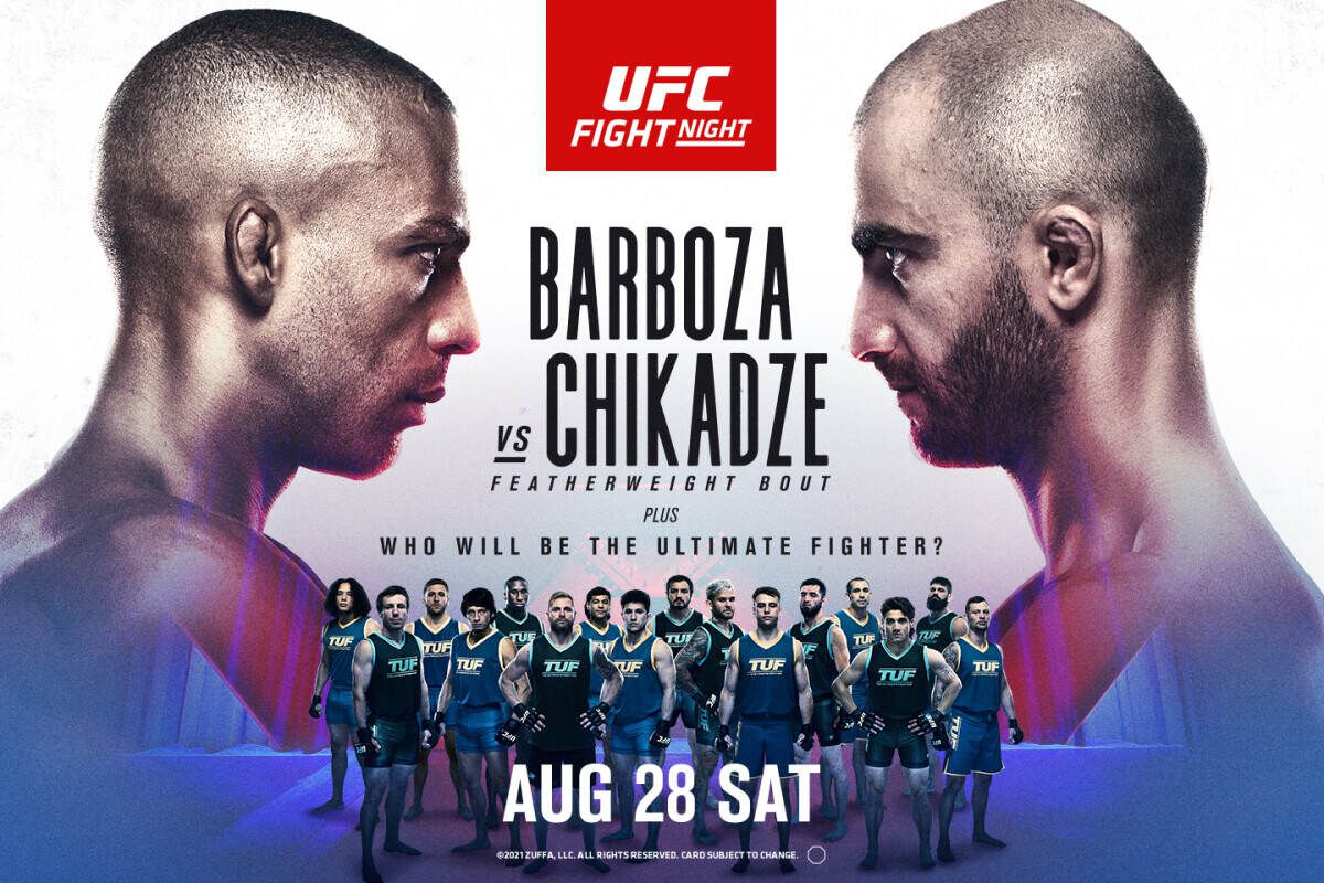 Lịch thi đấu UFC Vegas 35: Edson Barboza vs. Giga Chikadze - Ảnh 1