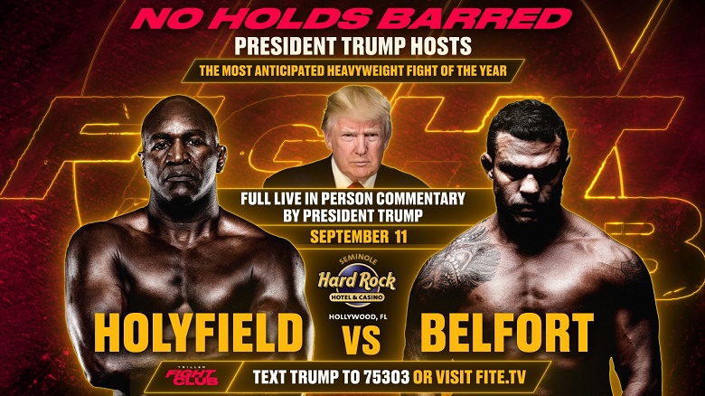 Cựu Tổng thống Donald Trump sẽ trở thành bình luận viên trận Evander Holyfield vs Vitor Belfort - Ảnh 1