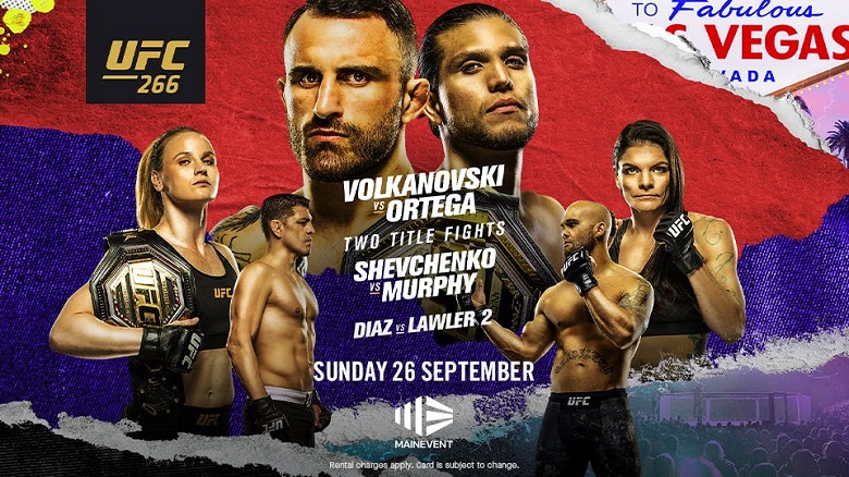 Lịch thi đấu UFC 266: Alexander Volkanovski vs. Brian Ortega - Ảnh 1