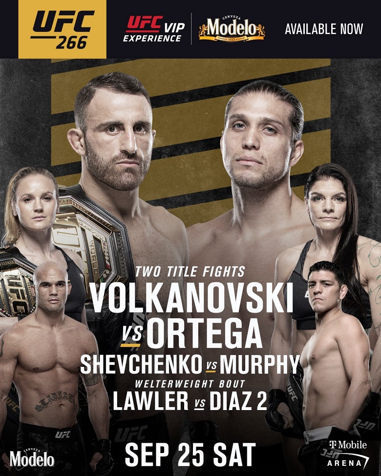 Lịch thi đấu UFC 266: Alexander Volkanovski vs. Brian Ortega - Ảnh 2