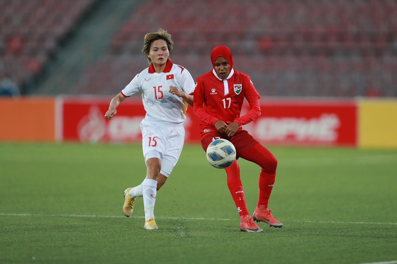 ĐT nữ Việt Nam đè bẹp Maldives 16-0 ở trận ra quân vòng loại Asian Cup 2022 - Ảnh 1