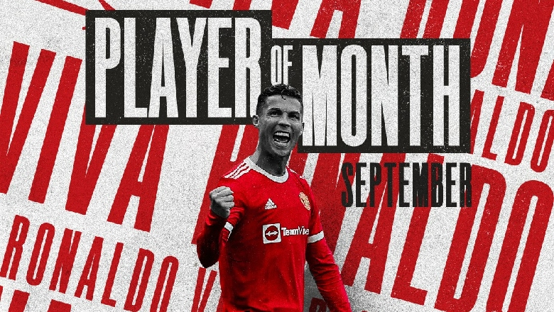 Ronaldo giành danh hiệu Cầu thủ xuất sắc nhất tháng 9 của MU - Ảnh 2