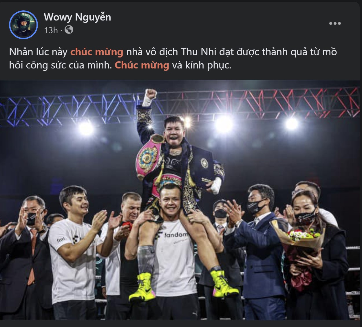 Làng võ Việt 'nổ tung' trước chiến thắng rực lửa của tân vô địch WBO Nguyễn Thị Thu Nhi - Ảnh 4