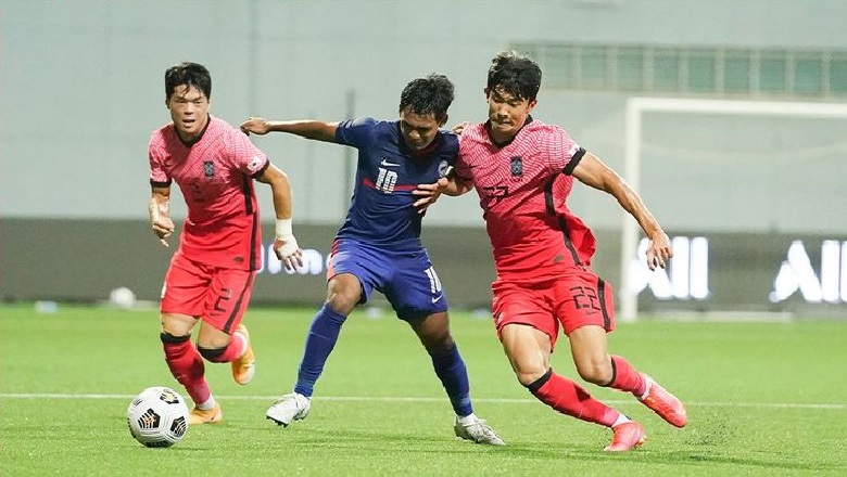 Thua Hàn Quốc 1-5, Singapore hết cửa dự VCK U23 châu Á 2021 - Ảnh 2