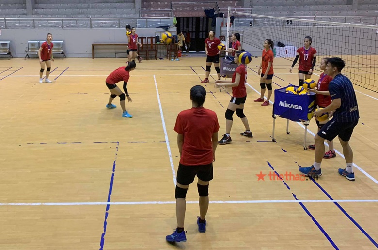 Bóng chuyền nữ Geleximco Thái Bình tích cực tập luyện cho vòng 2 giải VĐQG 2021 - Ảnh 9