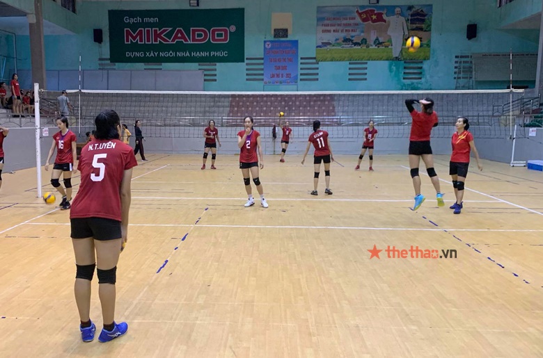 Bóng chuyền nữ Geleximco Thái Bình tích cực tập luyện cho vòng 2 giải VĐQG 2021 - Ảnh 15