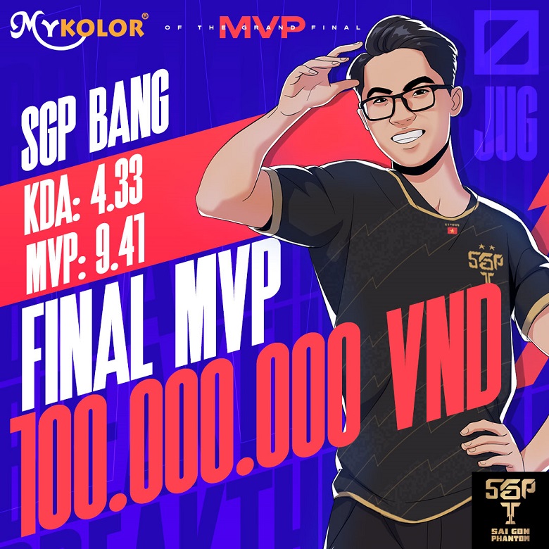 ĐTDV mùa Đông 2021: SGP Lai Bâng giành MVP of the Grand Final, ẵm 100 triệu đồng - Ảnh 1