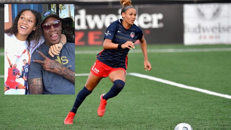 Con gái Rodman đi vào lịch sử giải vô địch bóng đá Mỹ - Ảnh 1