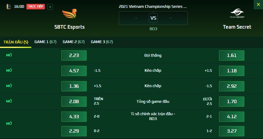 Dự đoán, soi kèo VCS mùa Đông 2021: SE vs TS - Ảnh 2