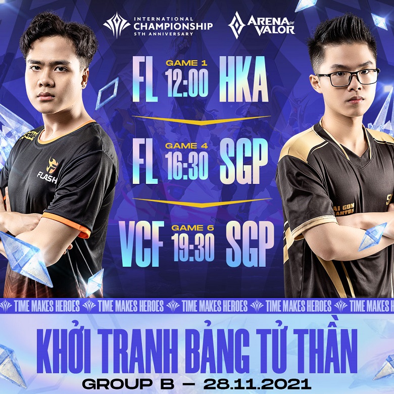 TRỰC TIẾP AIC 2021 ngày 28/11: Team Flash đối đầu Saigon Phantom và Hong Kong Attitude - Ảnh 1