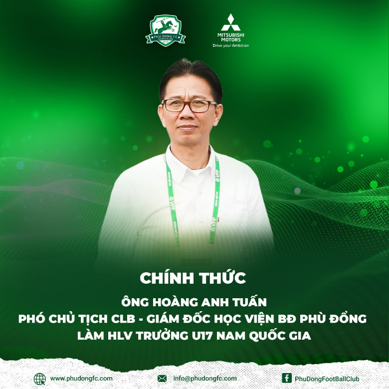 HLV Hoàng Anh Tuấn trở thành thuyền trưởng U17 Việt Nam - Ảnh 1