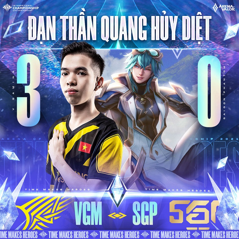 AIC 2021: V Gaming hủy diệt Saigon Phantom với tỉ số 4-0, tiến vào bán kết nhánh thắng - Ảnh 3