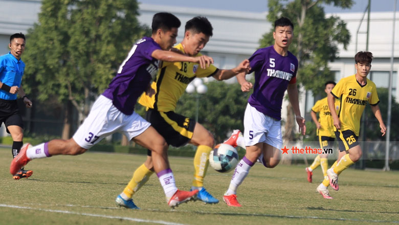 Kết quả VCK U21 Quốc gia: Hà Nội giành lại ngôi đầu bảng sau chiến thắng trước Nutifood - Ảnh 4
