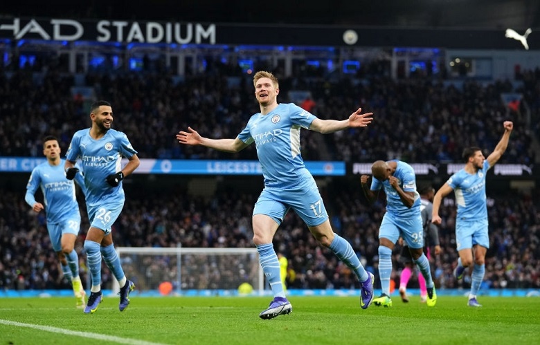 Dẫn 4-0 sau 25 phút, Man City vẫn toát mồ hôi trước Leicester trong trận cầu 9 bàn thắng - Ảnh 1
