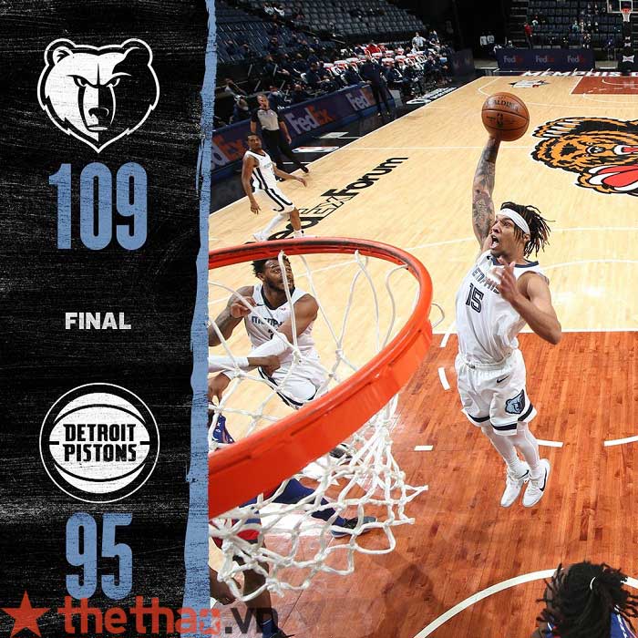 Memphis Grizzlies vs Detroit Pistons