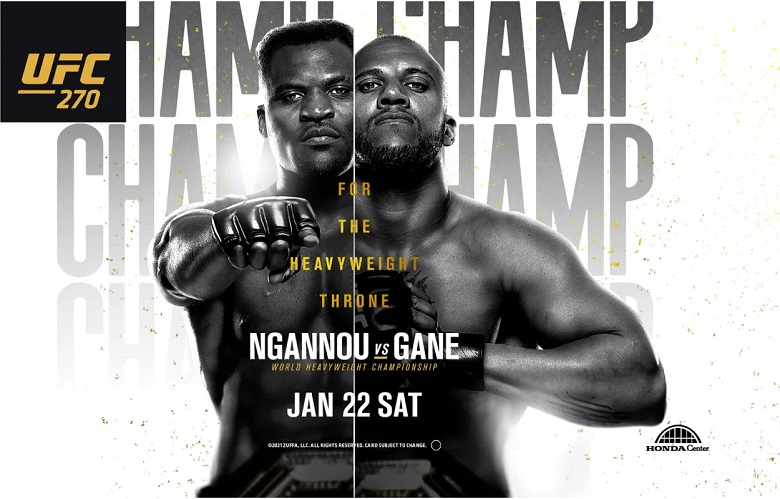 Lịch thi đấu UFC 270: Francis Ngannou vs Ciryl Gane - Ảnh 1