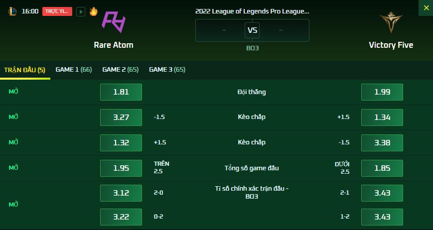 Dự đoán, soi kèo LPL mùa Xuân 2022: RA vs V5 - Ảnh 2