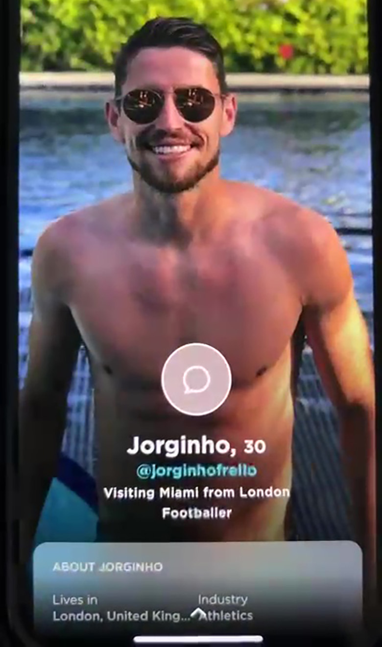 Jorginho lén dùng ứng dụng hẹn hò sau lưng bạn gái - Ảnh 2
