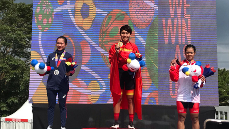Xe đạp nữ Việt Nam tranh tài ở giải vô địch châu Á trước thềm SEA Games 31 - Ảnh 1