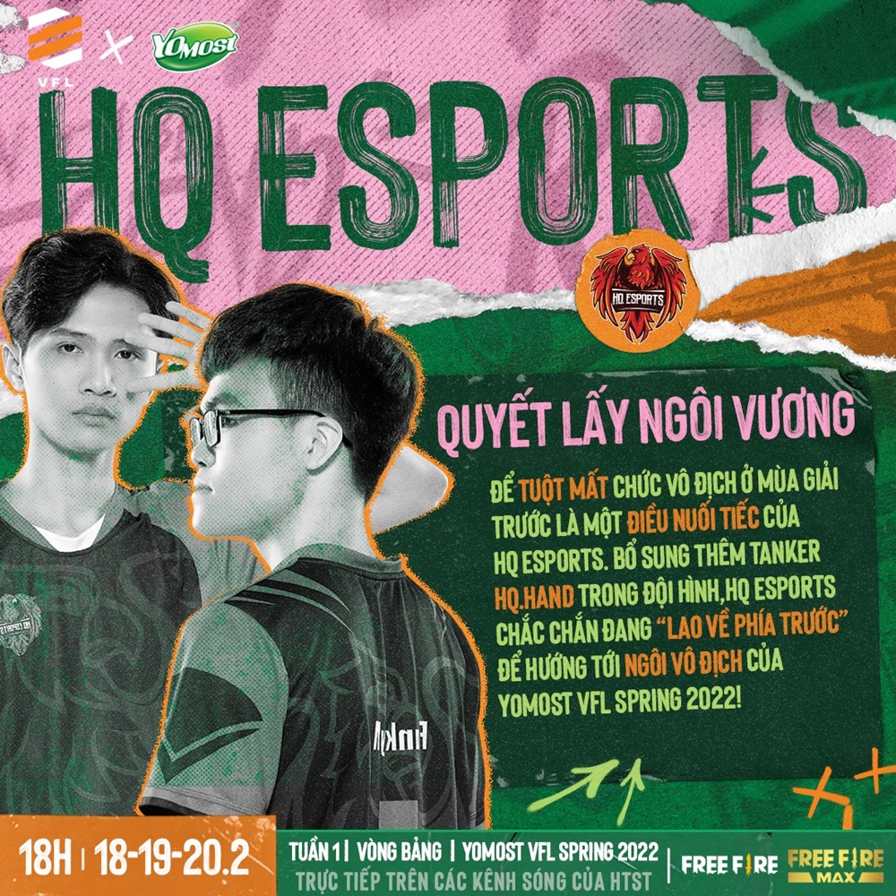 HQ Esports công bố đội hình dự Yomost VFL Spring 2022 - Ảnh 2