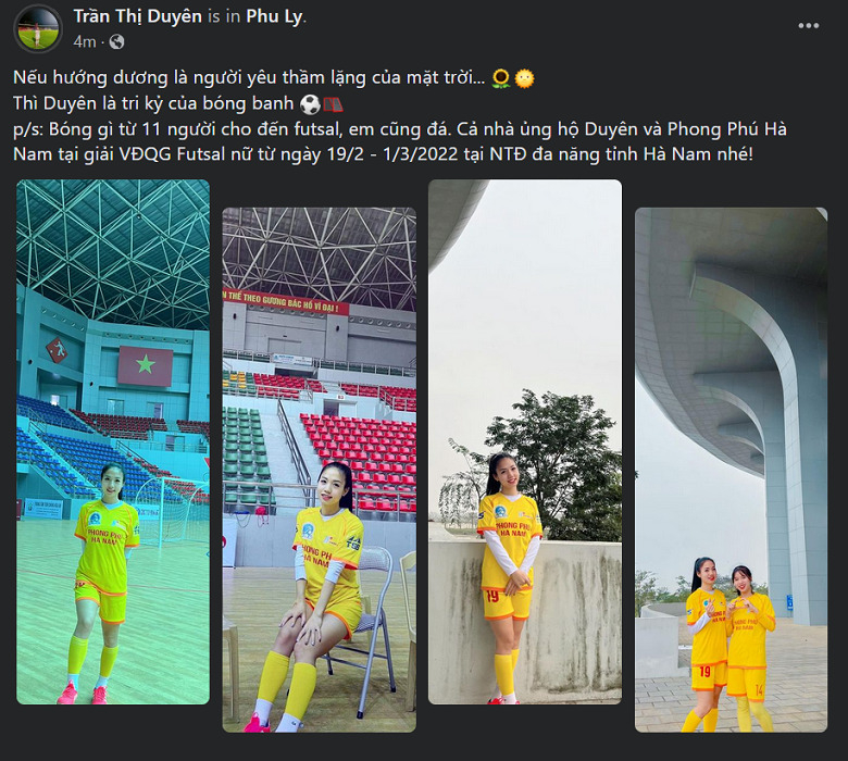 Hoa khôi bóng đá Trần Thị Duyên tham dự giải VĐQG Futsal nữ cùng PP Hà Nam - Ảnh 3