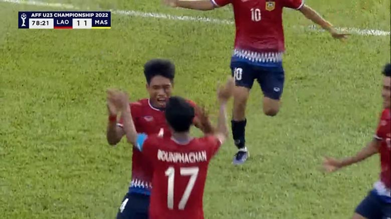 Lào tạo địa chấn, đánh bại Malaysia ở lượt đi U23 Đông Nam Á 2022 - Ảnh 4