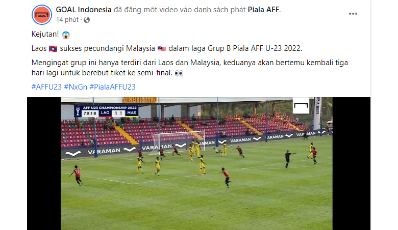 Mạng xã hội bùng nổ vì chiến thắng của Lào trước Malaysia ở giải U23 Đông Nam Á - Ảnh 2