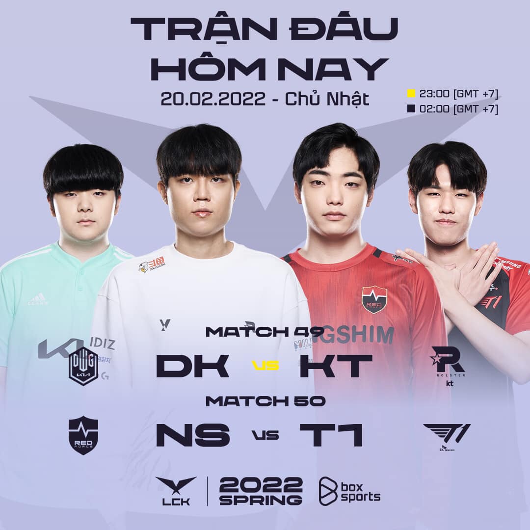 TRỰC TIẾP LCK mùa Xuân 2022 ngày 20/2: DK vs KT, NS vs T1 - Ảnh 1