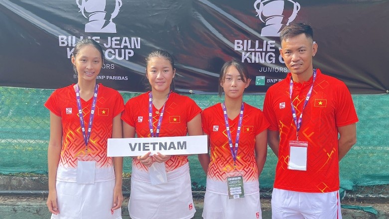 ĐT quần vợt trẻ Việt Nam thắng dễ trận ra quân vòng sơ loại Junior Billie Jean King Cup 2022 - Ảnh 2