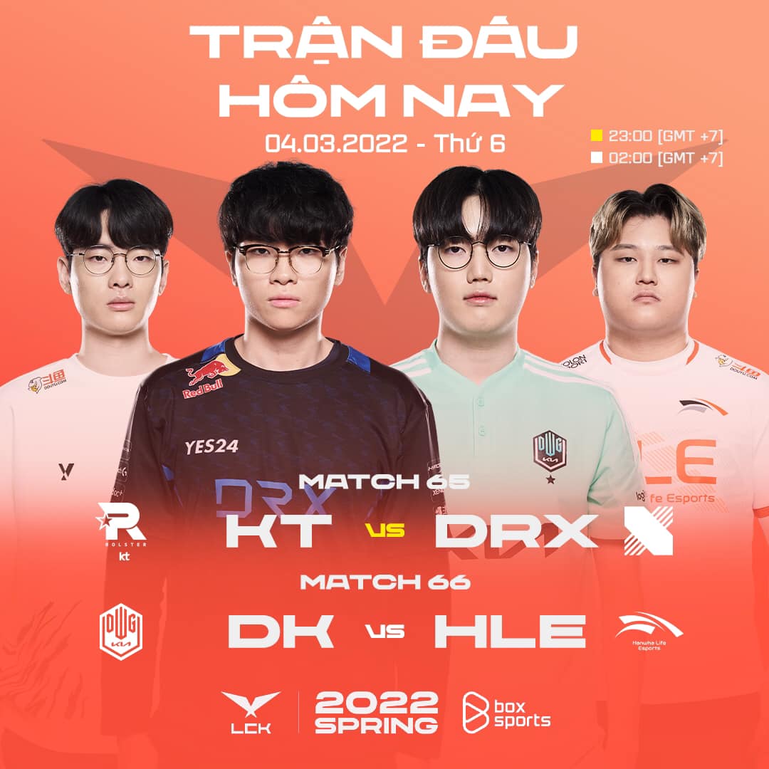 TRỰC TIẾP LCK mùa Xuân 2022 ngày 4/3: KT vs DRX, DK vs HLE - Ảnh 1