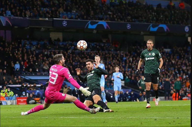 Man City dễ dàng vào tứ kết Champions League sau trận hòa Sporting - Ảnh 1