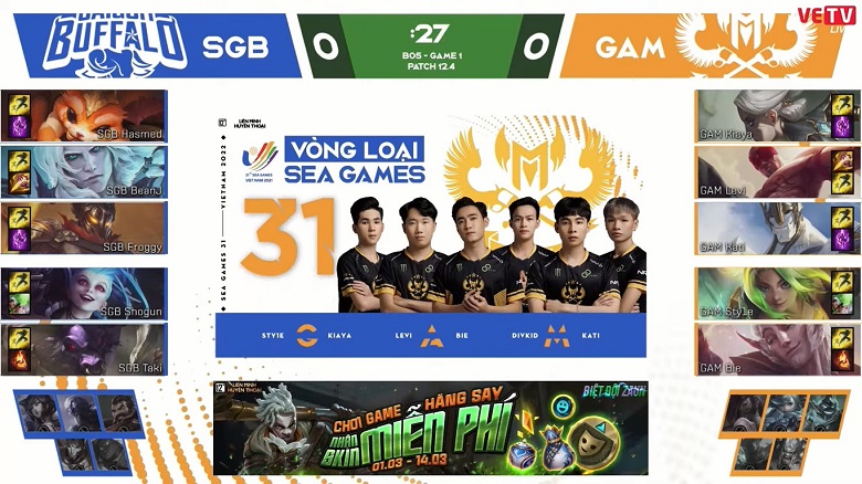 Hạ SGB 3-1, GAM là đại diện của Việt Nam tại SEA Games 31 - Ảnh 1