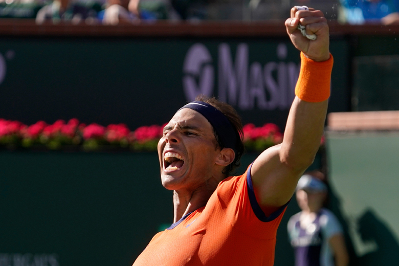 Nadal thắng trận thứ 18 liên tiếp, vào tứ kết Indian Wells Masters 2022 - Ảnh 1