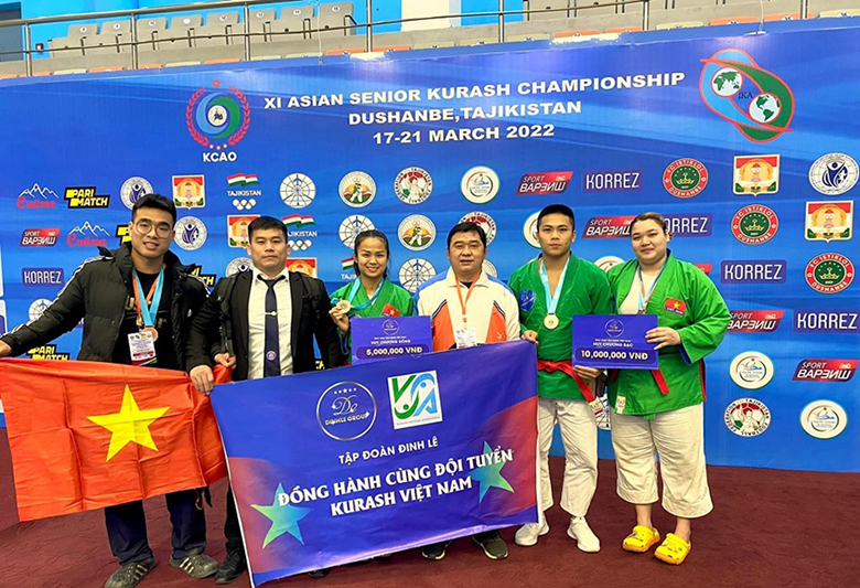 ĐT Kurash Việt Nam giành 4 huy chương châu Á trước thềm SEA Games 31 - Ảnh 2