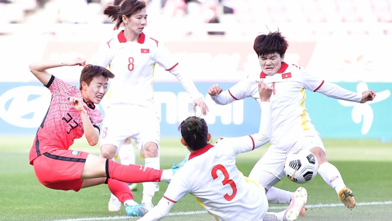 ĐT nữ Việt Nam thua Hàn Quốc 0-3 trong đợt tập huấn chuẩn bị cho SEA Games 31 - Ảnh 1