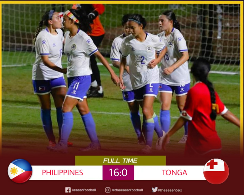 ĐT nữ Philippines đại thắng 16-0 trong chuyến tập huấn tiền SEA Games 31 - Ảnh 1