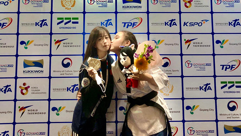 Em gái Châu Tuyết Vân giành HCB giải Taekwondo thế giới - Ảnh 1