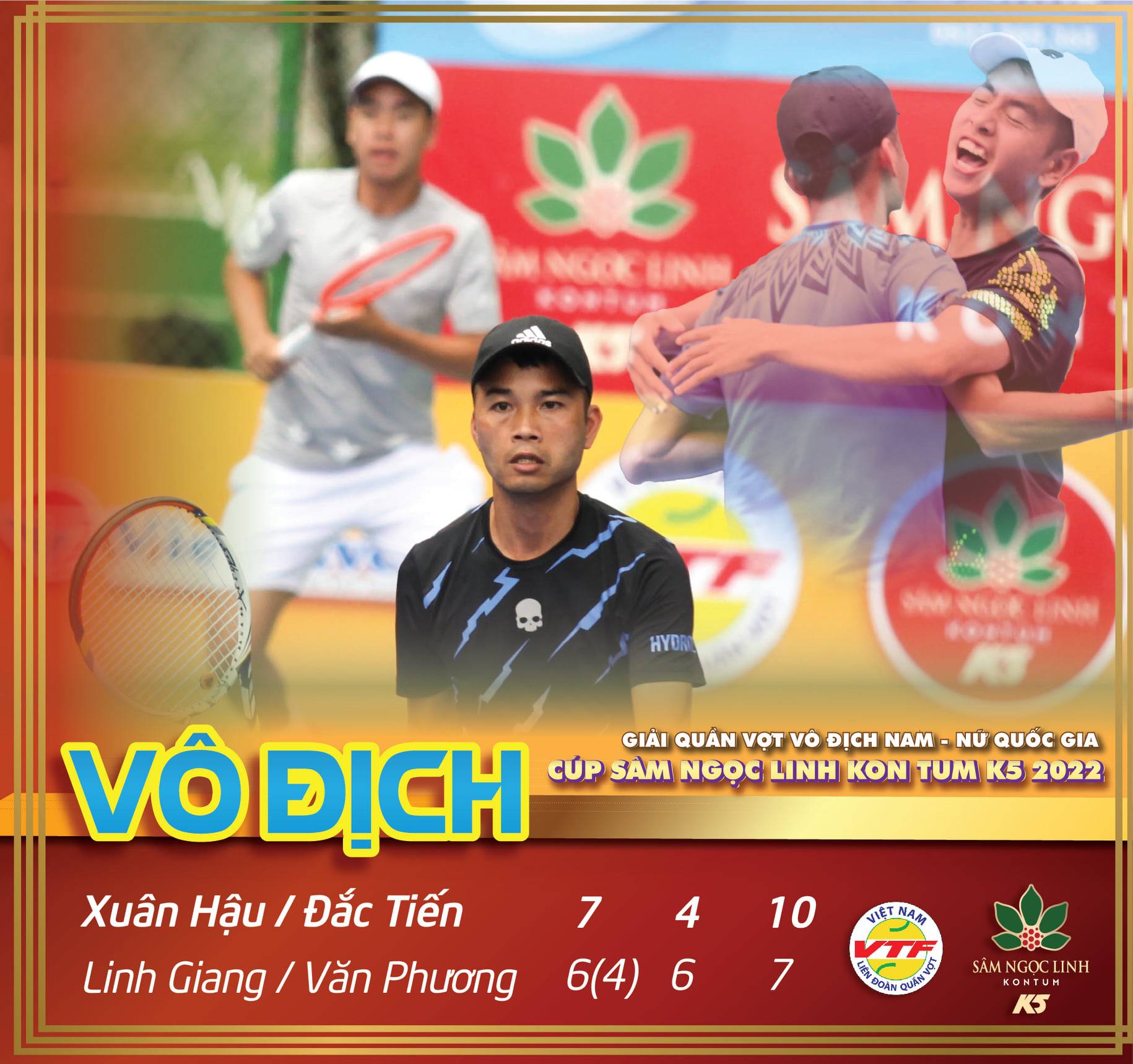 VTF Masters 500-1 2022 ngày 6: Linh Giang, Văn Phương vuột chức vô địch đôi nam - Ảnh 3