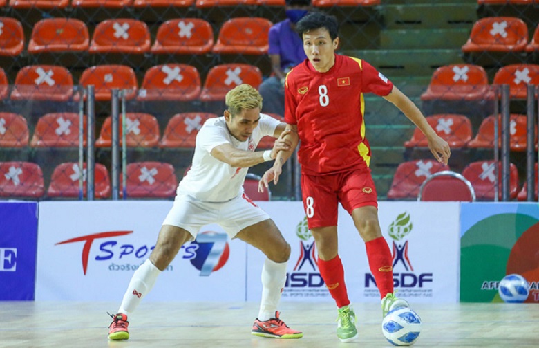 Tuyển fusal Việt Nam nhận thất bại đầu tiên trong chuyến tập huấn tiền SEA Games 31 - Ảnh 1