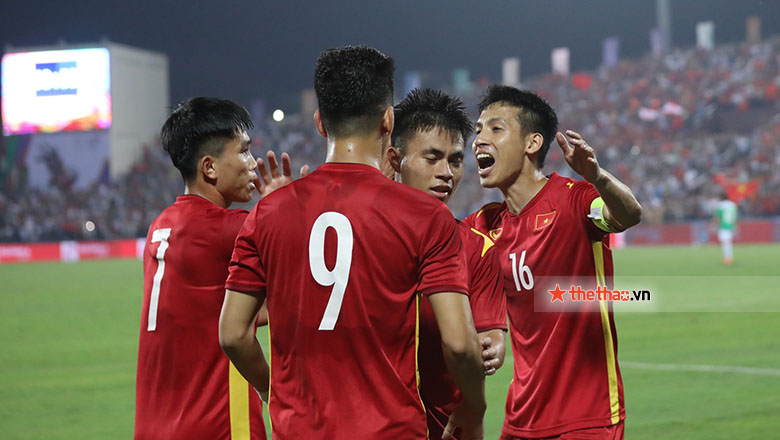 Tiến Linh ghi bàn thắng đầu tiên cho U23 Việt Nam tại SEA Games 31 - Ảnh 3