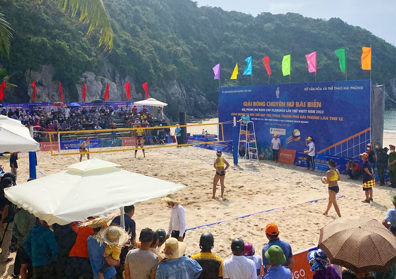 Tuyển bóng chuyền bãi biển Việt Nam vô địch giải đấu tại Hải Phòng - Ảnh 1