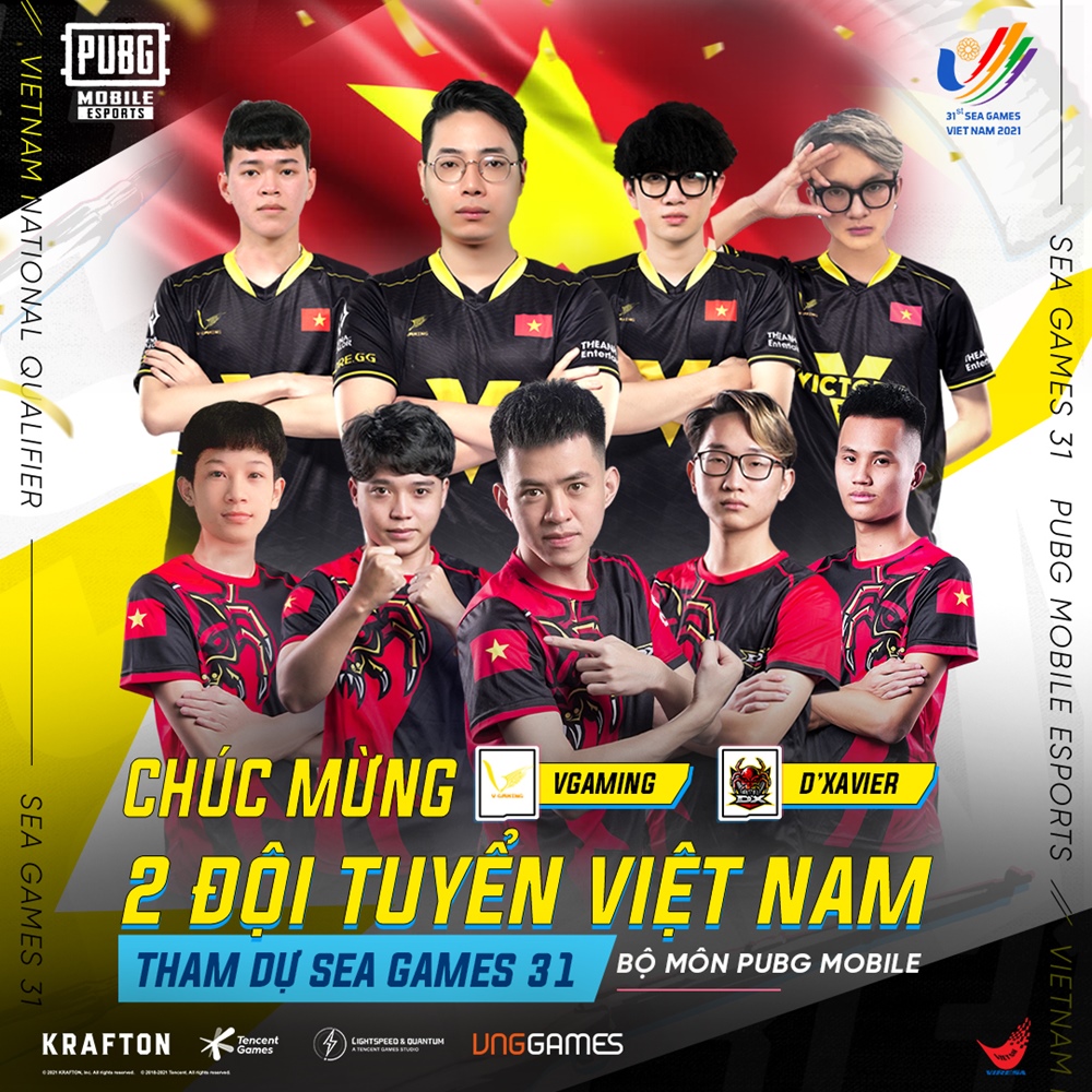 Đội hình Việt Nam tham dự bộ môn PUBG Mobile tại SEA Games 31 - Ảnh 1