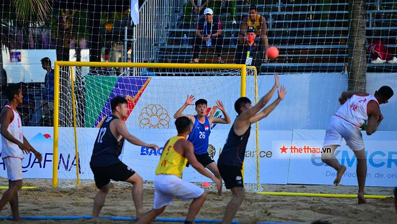 ĐT bóng ném bãi biển Việt Nam thắng trận thứ 4 liên tiếp ở SEA Games 31 - Ảnh 1