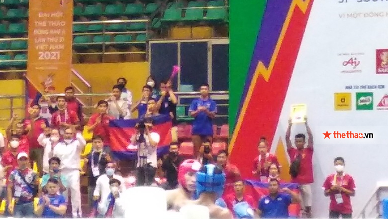 CĐV Campuchia cuồng nhiệt, Malaysia lặng thinh ở bán kết Kickboxing SEA Games 31 - Ảnh 4