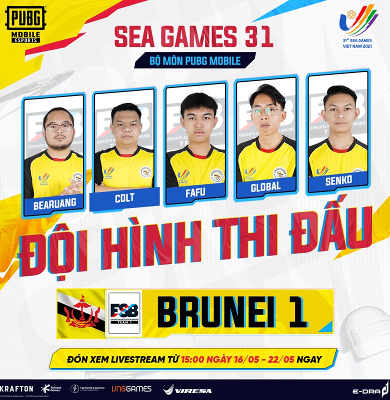 PUBG Mobile SEA Games 31: Brunei công bố đội hình 2 đại diện - Ảnh 2