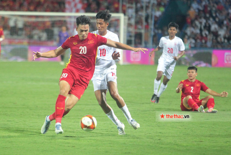 Kết quả U23 Việt Nam vs U23 Myanmar: Hùng Dũng tỏa sáng, chủ nhà lên đầu bảng - Ảnh 2