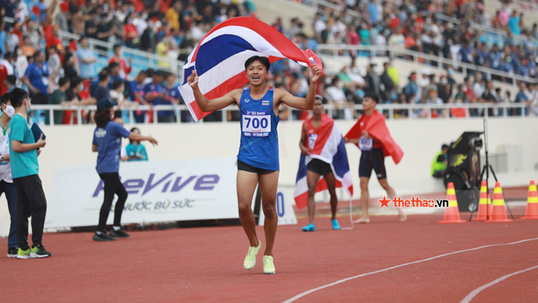 Thần đồng Thái Lan chạy nhanh như gió, phá kỷ lục đầu tiên tại SEA Games 31 - Ảnh 3