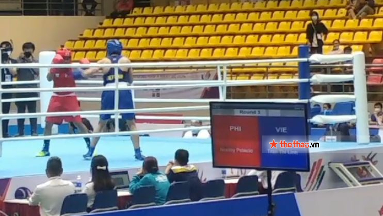 Trần Thị Linh đánh bại Á quân Olympic ở SEA Games 31 - Ảnh 1