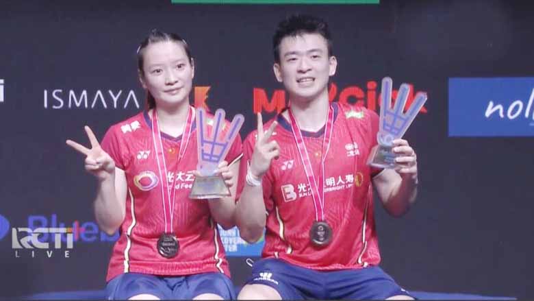 Cặp đôi cầu lông Trung Quốc vô địch cả Indonesia Masters lẫn Indonesia Mở rộng - Ảnh 1