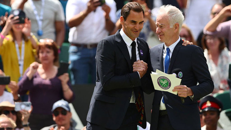 Roger Federer bảnh bao khi xuất hiện tại Wimbledon 2022 - Ảnh 6